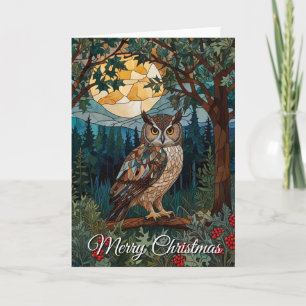 Eleganter Weihnachtsdeichenwald Karte