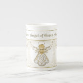 Eleganter Weihnachtsengel des Anmut-mit Filigran Porzellantasse (Vorderseite)