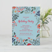 Eleganter Weihnachtsfeiertag Einladung (Stehend Vorderseite)