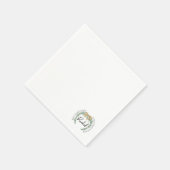 Eleganter Weihnachtsfeiertag - Individuelle Name Serviette (Ecke)