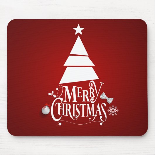 Eleganter Weihnachtsfeiertag | Mousepad (Vorne)