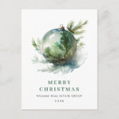 Eleganter Weihnachtsfeiertag Postkarte (Vorderseite)
