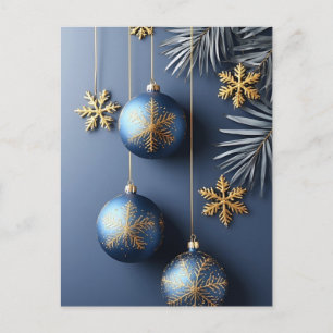 Eleganter Weihnachtsfeiertag-Schmuck Postkarte