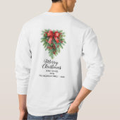 Eleganter Weihnachtsfeiertag T-Shirt (Rückseite)