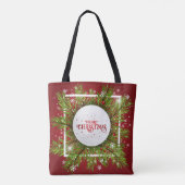 Eleganter Weihnachtsfeiertag | Tasche (Rückseite)