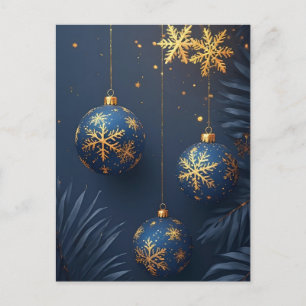 Eleganter Weihnachtsfeiertags-Schmuck Postkarte