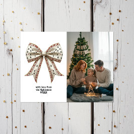 Eleganter Weihnachtsfest Feiertagspostkarte