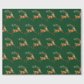 Eleganter Weihnachtsgottesdienst Geschenkpapier (Flach)