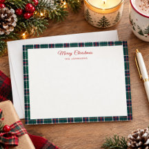 Eleganter Weihnachtsgrüner Tartan Karo Feiertag