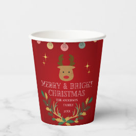 Eleganter Weihnachtskalender Pappbecher