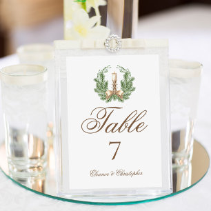 Eleganter Weihnachtskerzenkranz Hochzeit Benutzerd Tischnummer
