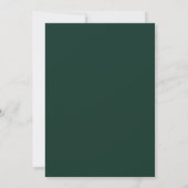 Eleganter Weihnachtskranz Hochzeit Rosa Einladung (Rückseite)