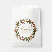 Eleganter Weihnachtskranz Mit Monogramm Geschenktütchen (Vorderseite)