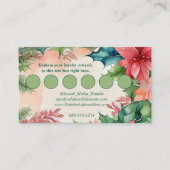 Eleganter Weihnachtskranz QR Code Begleitkarte (Vorderseite)