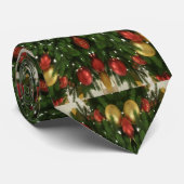 Eleganter Weihnachtskraut Rot Grün Kaleidoskopisch Krawatte (Gerollt)