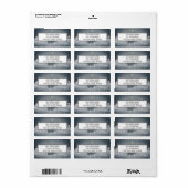 Eleganter Weihnachtskrippe-Star von Bethlehem Adressaufkleber (Vorne)