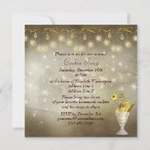 Eleganter Weihnachtskrümelswap Einladung (Rückseite)