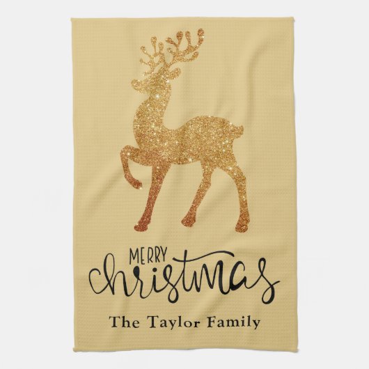 Eleganter Weihnachtsmann Geschirrtuch (Vertikal)