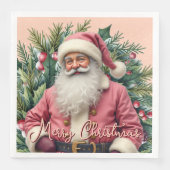 Eleganter Weihnachtsmann Serviette (Vorderseite)