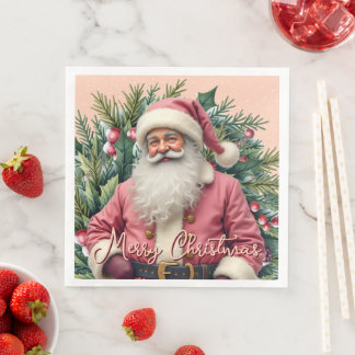 Eleganter Weihnachtsmann Serviette