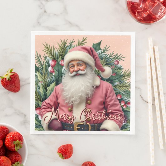 Eleganter Weihnachtsmann Serviette (Beispiel)