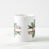Eleganter Weihnachtsmann Weihnachtsname Kaffeetasse (Mittel)