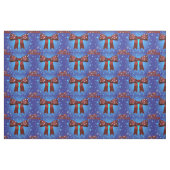 Eleganter Weihnachtsroter Bow mit weißen Punkten Stoff (Fat Quarter (45,7 x 55,9 cm))