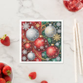 Eleganter Weihnachtsschmuck Serviette (Beispiel)