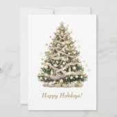 Eleganter Weihnachtsschnee Einladung (Rückseite)