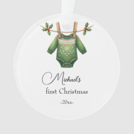 Eleganter Weihnachtsschnee Ornament