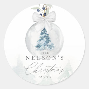 Eleganter Weihnachtssticker-Umschlag Aufkleber