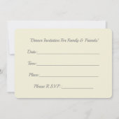 Eleganter Weihnachtstisch Einstellung Abendessen E (Rückseite)