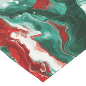 Eleganter Weihnachtstisch-Runner aus Marmor Kurzer Tischläufer (Ecke)