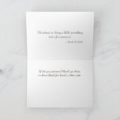 Eleganter Weihnachtsurlaub Danke mit Chickadee (Innenseite)