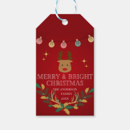 Eleganter Weihnachtsurlaub Geschenkanhänger