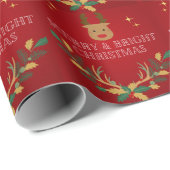 Eleganter Weihnachtsurlaub Geschenkpapier (Rolleneckpunkt)