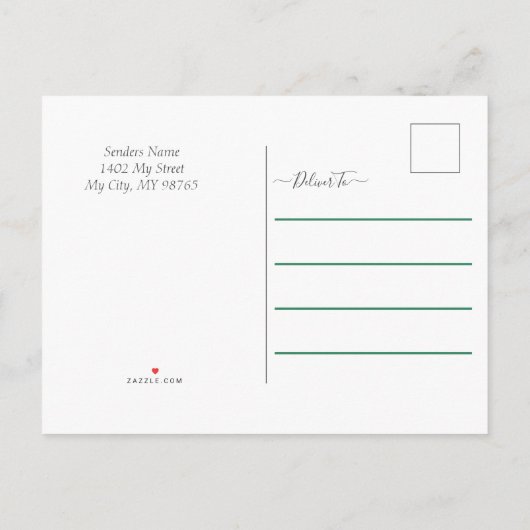 Eleganter Weingarten Hochzeit retten Datum Ankündigungspostkarte (Rückseite)