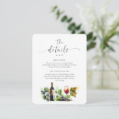 Eleganter Weinkeller Details UAWG QR-Code Begleitkarte (Stehend Vorderseite)