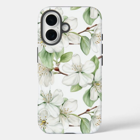 Eleganter weißer Apfelwein Case-Mate iPhone Hülle (Rückseite)
