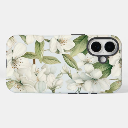 Eleganter weißer Apfelwein Case-Mate iPhone Hülle (Rückseite (Horizontal))