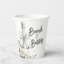 Eleganter Weißer Blumenbrunch und Bubbly Stickers