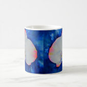 Eleganter, weißer, blumenfarbener Orchid Kaffeetasse (Mittel)