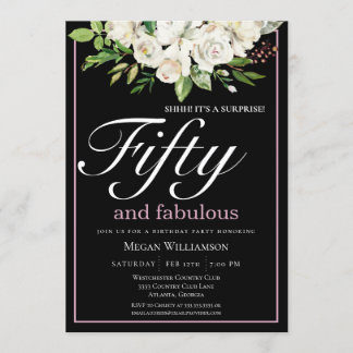 Eleganter, weißer Blumenstrauß und herrlicher Gebu Einladung