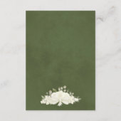 Eleganter, weißer Blumenzauber - QR-Code Begleitkarte (Rückseite)