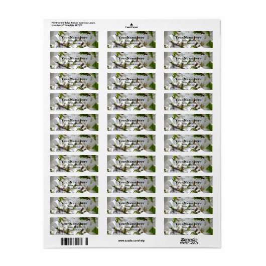 Eleganter weißer Blütenbaum (Vorne)