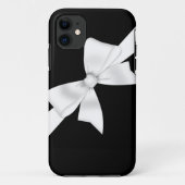 Eleganter weißer Bogen Case-Mate iPhone Hülle (Rückseite)