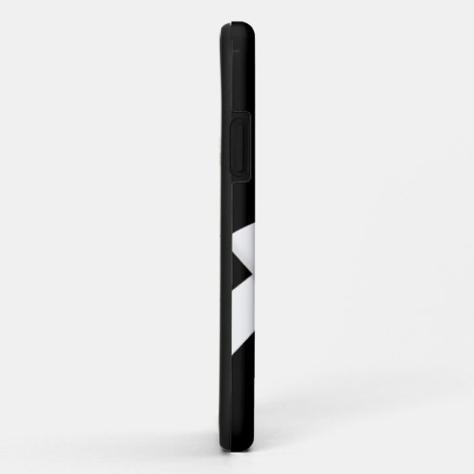 Eleganter weißer Bogen Case-Mate iPhone Hülle (Hinten/Rechts)