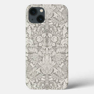 eleganter weißer Damast-Spitzenbrokat Case-Mate iPhone Hülle