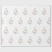 Eleganter, weißer, dreistufiger Kuchen Geschenkpapier (Flach)