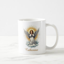 Eleganter Weißer Engel Religiös Christlich Kaffeetasse